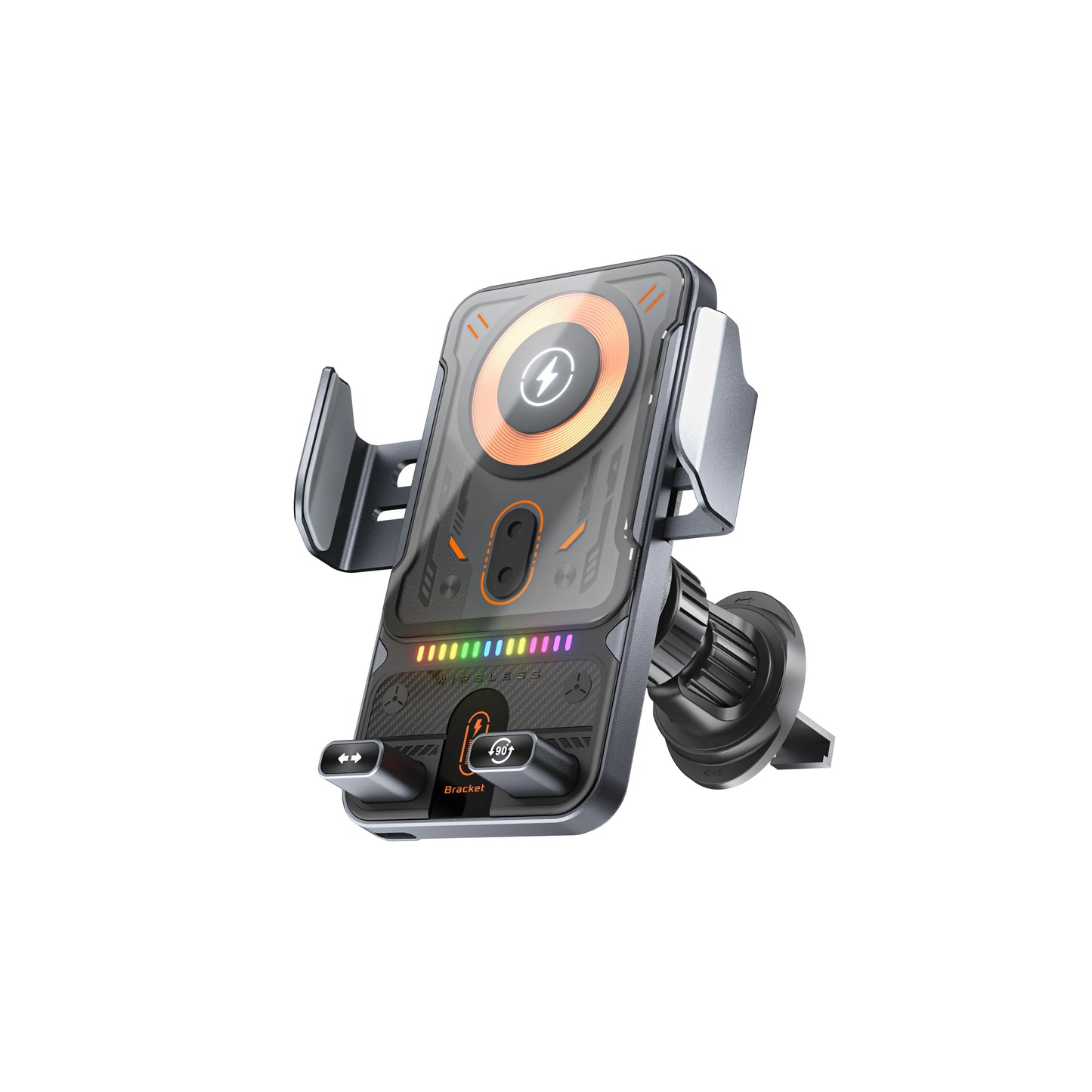 15W Wireless Charging Phone Mount - Premium