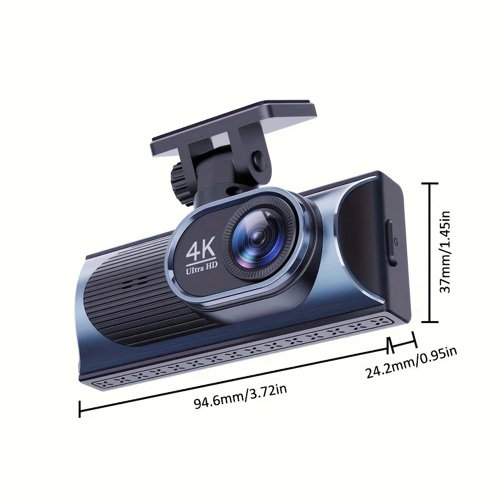 Premium 4K+2.5K Dual Dash Cam with WiFi