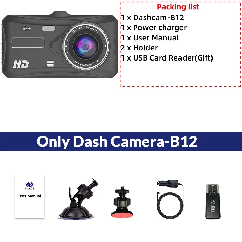 Full HD Dash Cam with 24H Parking Monitor