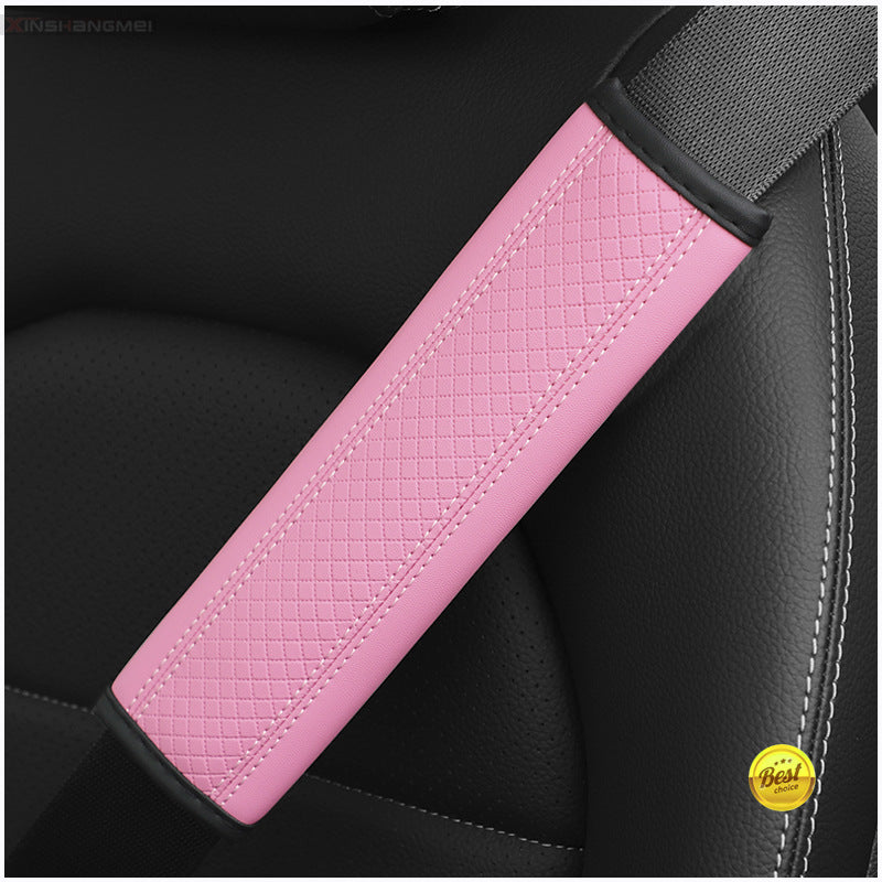 Premium Leather Seat Belt Shoulder Pad