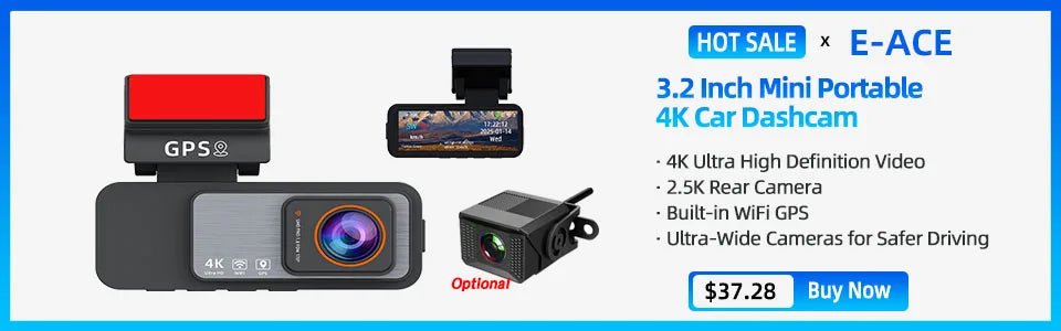 Full HD Dash Cam with 24H Parking Monitor