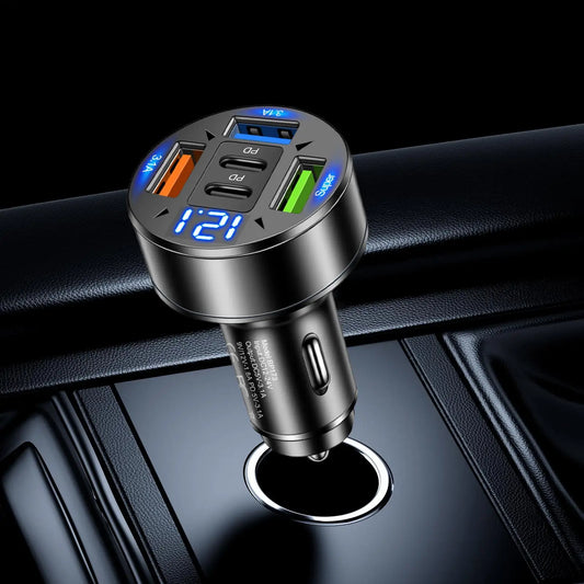 Dual-Port USB-C Fast Car Charger