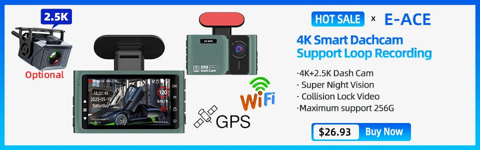 Full HD Dash Cam with 24H Parking Monitor