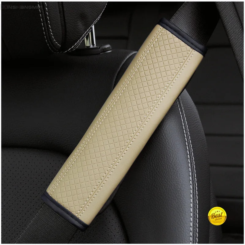 Premium Leather Seat Belt Shoulder Pad