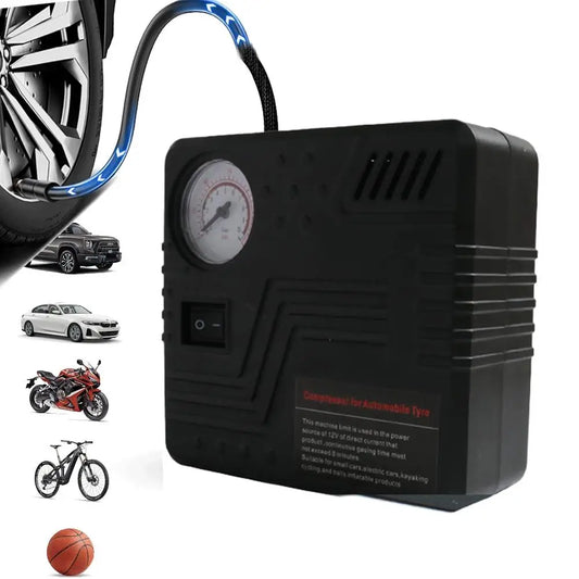 Portable 12V Tire Inflator & Air Compressor