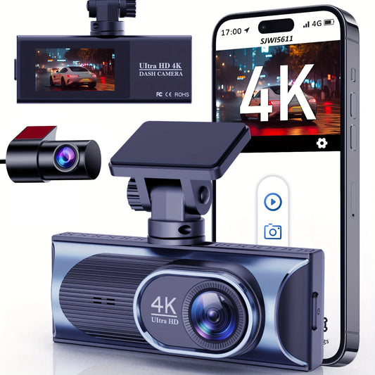 Premium 4K Dual Dash Cam Front & Rear