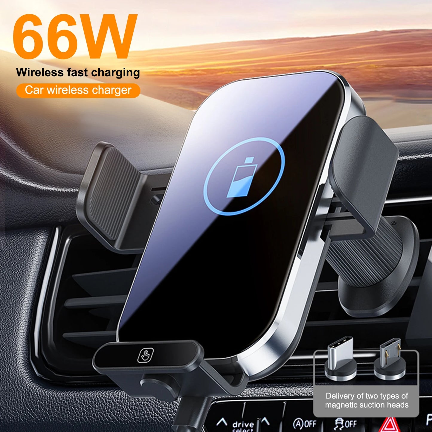 Air Vent Wireless Charger Mount - One Touch