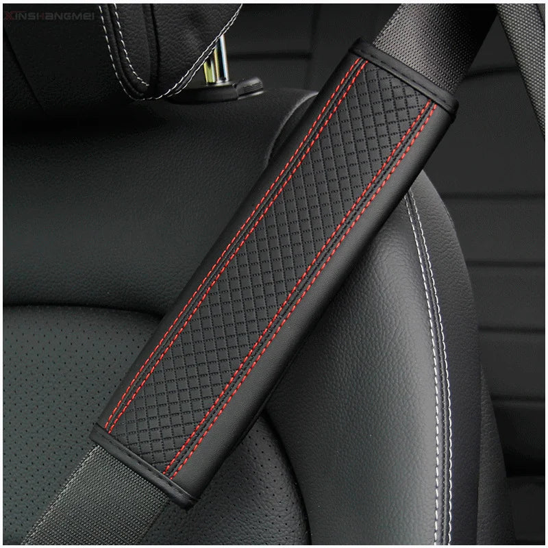 Premium Leather Seat Belt Shoulder Pad