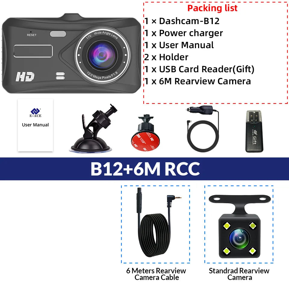 Full HD Dash Cam with 24H Parking Monitor