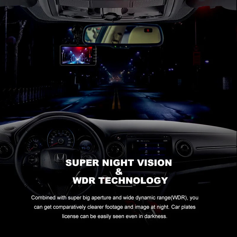 Full HD Dash Cam with 24H Parking Monitor