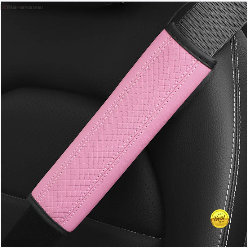 Premium Leather Seat Belt Shoulder Pad