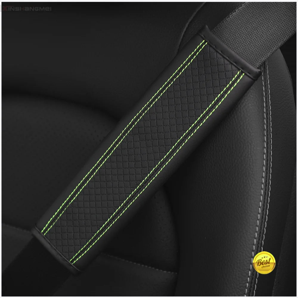 Premium Leather Seat Belt Shoulder Pad