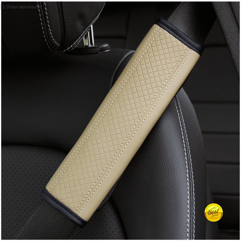 Premium Leather Seat Belt Shoulder Pad