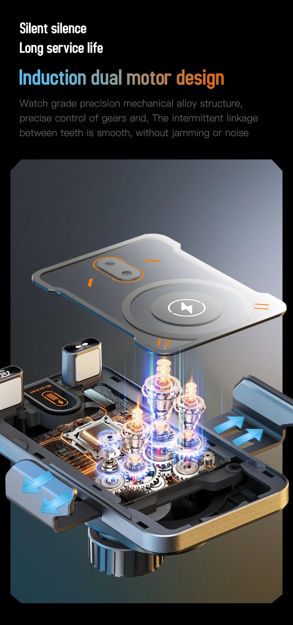 15W Wireless Charging Phone Mount - Premium