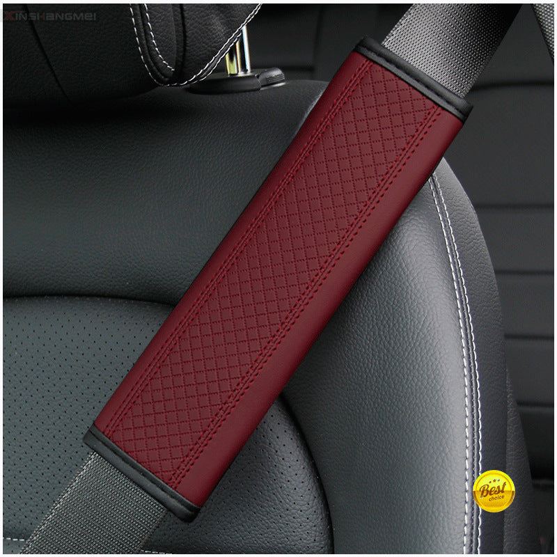 Premium Leather Seat Belt Shoulder Pad