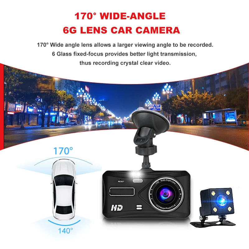 Full HD Dash Cam with 24H Parking Monitor
